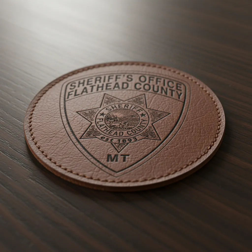 Flathead County Sheriff Patch SVG

Montana Law Enforcement Vector Design

6-Point Star Shield Engraving File

Flathead County MT Sheriff Sign CNC File

Oro y Plata Mountain Seal Vector for Laser Cutting