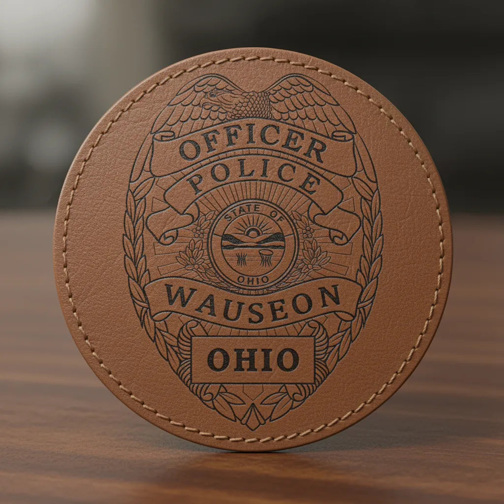 Wauseon Police Officer Badge SVG