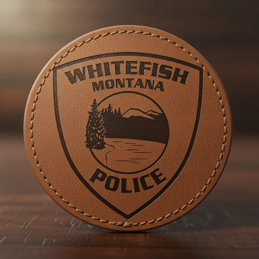 Whitefish Montana Police Logo SVG

Montana Law Enforcement Vector Design

Mountain and Lake Shield Engraving File

Whitefish MT Police Sign CNC File

Scenic Police Patch Vector for Laser Cutting