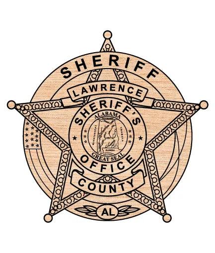 Lawrence County Sheriff's Office Badge Alabama SVG Sheriff Vector