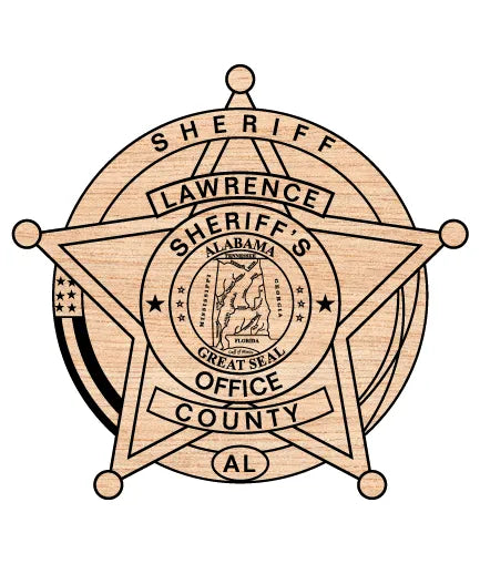 Lawrence County Sheriff's Office Badge Alabama SVG Sheriff Vector