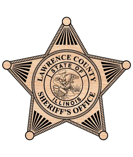 Lawrence County Sheriff's Office Badge Illinois SVG Sheriff Vector