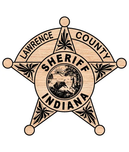 Lawrence County Sheriff's Office Badge SVG Indiana Law Enforcement Vector