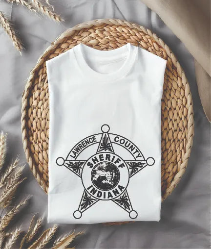 Lawrence County Sheriff's Office Badge SVG Indiana Law Enforcement Vector
