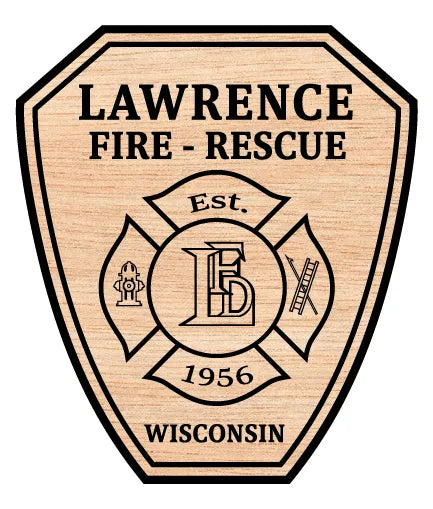 Lawrence Fire Department Patch Wisconsin SVG Firefighter Vector