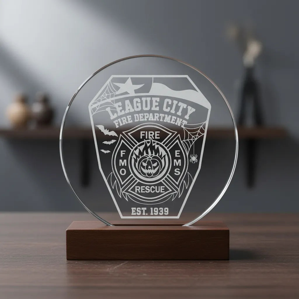 League City Fire Department Halloween Patch SVG

Texas Firefighter Vector Design

Halloween Fire Dept Engraving File

League City Fire Sign CNC File

Pumpkin Maltese Cross Vector for Laser Cutting