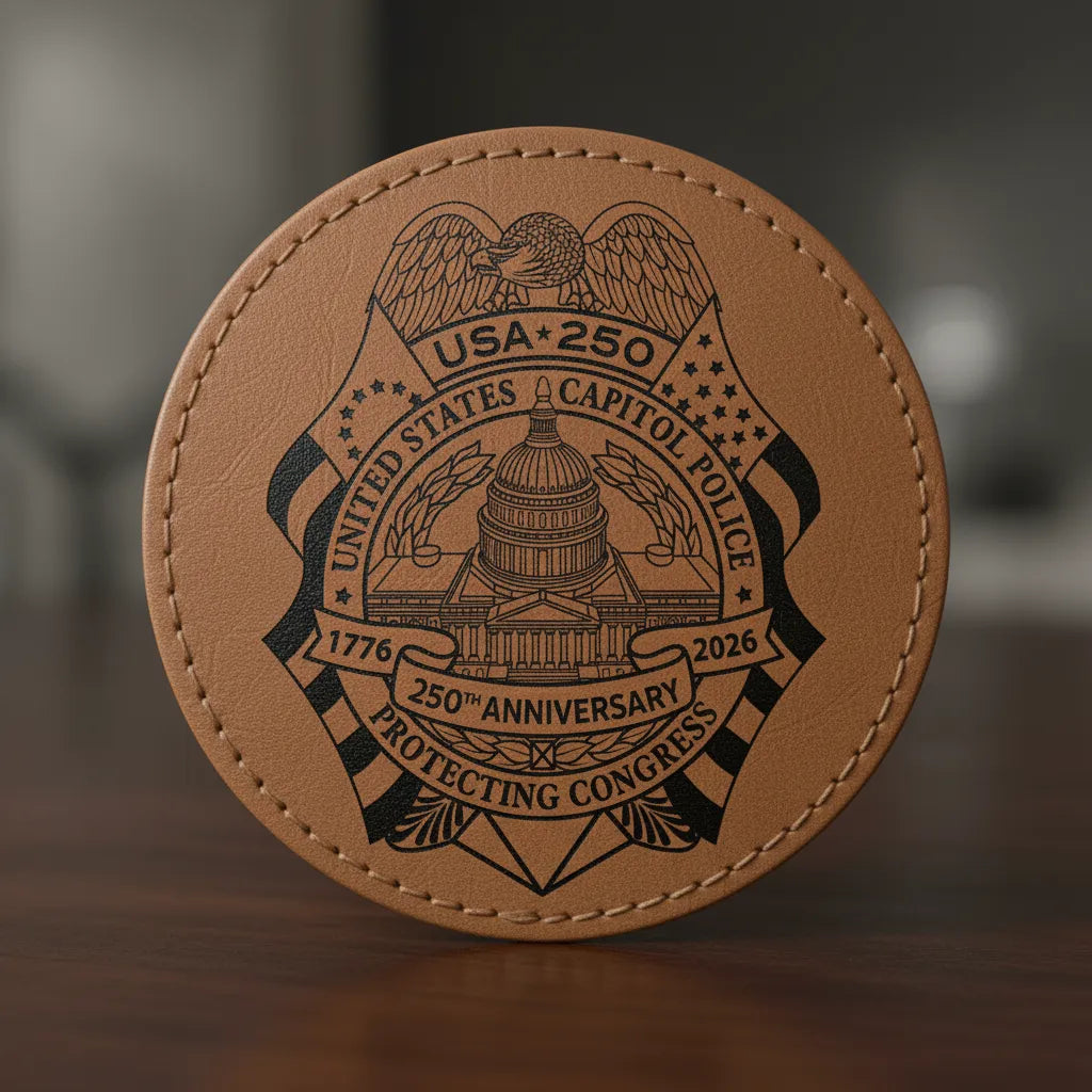 US Capitol Police 250th Anniversary Badge SVG

Federal Law Enforcement Vector Design

USA 250 Commemorative Shield Engraving File

Protecting Congress Sign CNC File

US Capitol Building Badge Vector for Lasers