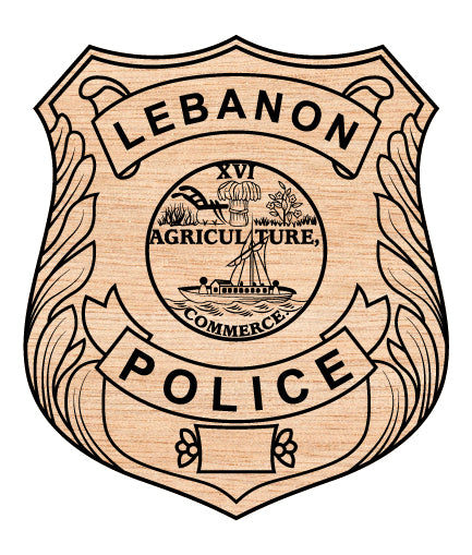 City of Lebanon Police Department Badge SVG for CNC

Lebanon Police Badge Vector for Laser Engraving

City of Lebanon Law Enforcement Emblem for Wood Carving

Professional Lebanon Police Shield Vector Design

Lebanon Police SVG Logo for CNC Router Projects