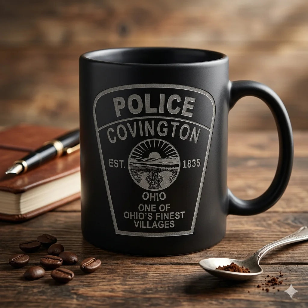 City of Covington Ohio Police Patch SVG for CNC

Covington OH Police Emblem Vector for Laser Engraving

Covington Ohio Village Police Patch for Wood Carving

Professional Covington OH Law Enforcement Badge Design

Covington Ohio Police SVG Logo for CNC Router Projects