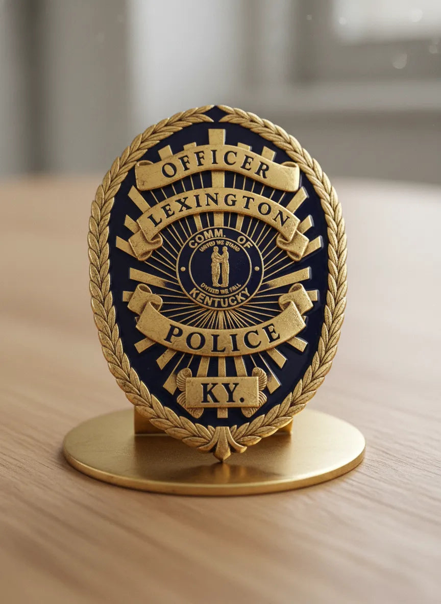 Lexington KY Police Officer Badge SVG

Kentucky Law Enforcement Shield Vector

Commonwealth of Kentucky Seal Engraving File

Lexington Police Badge Sign CNC File

Police Officer Shield Vector for Lasers