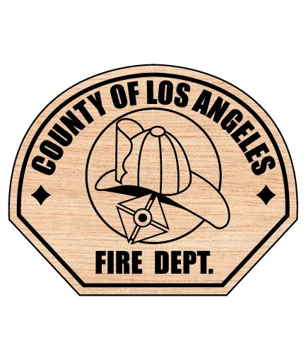 Los Angeles County Fire Department Patch SVG Firefighter Vector