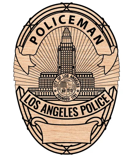 Los Angeles Police Policeman Badge SVG LAPD California Law Enforcement Vector