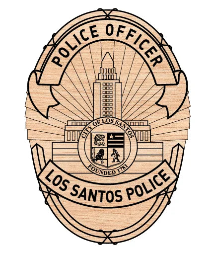 Los Santos Police Officer Badge SVG LSPD Cosplay Vector