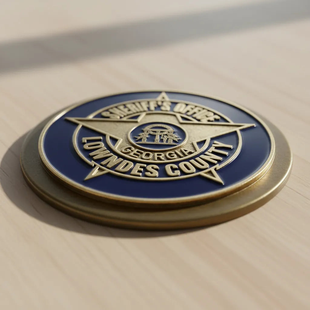 Lowndes County Sheriff Office Patch SVG

Georgia Law Enforcement Vector Design

5-Point Star Sheriff Badge Engraving File

Lowndes County Sheriff Sign CNC File

State of Georgia Seal Vector for Laser Cutting