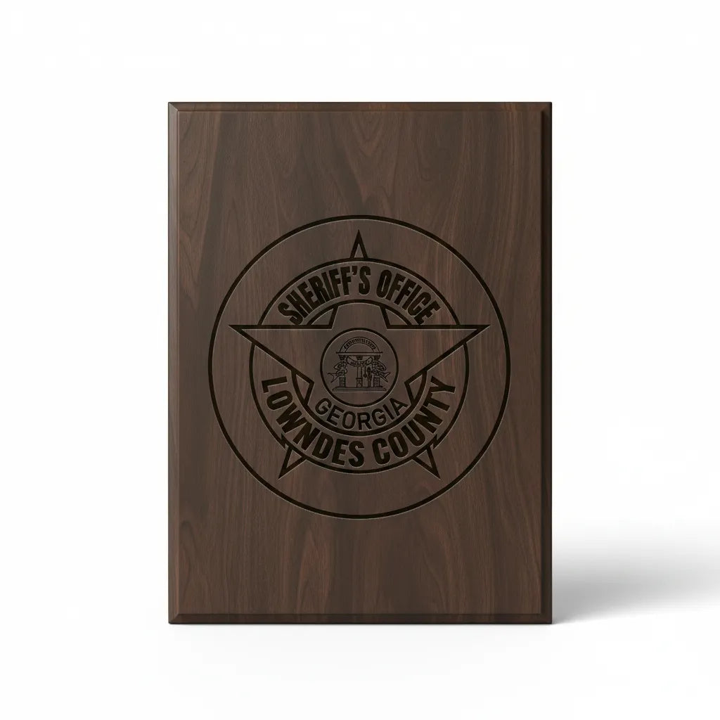 Lowndes County Sheriff Office Patch SVG

Georgia Law Enforcement Vector Design

5-Point Star Sheriff Badge Engraving File

Lowndes County Sheriff Sign CNC File

State of Georgia Seal Vector for Laser Cutting