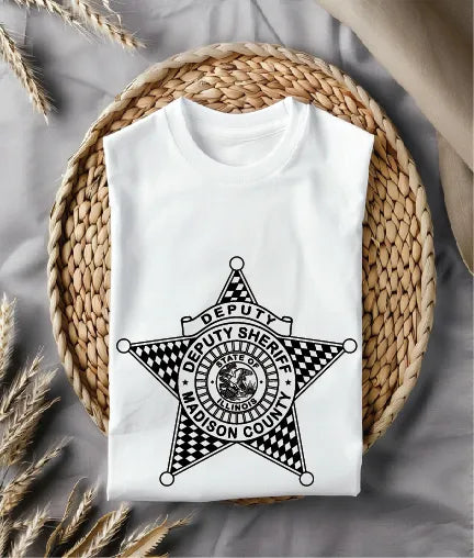 Madison County Deputy Sheriff Badge SVG Illinois Law Enforcement Vector