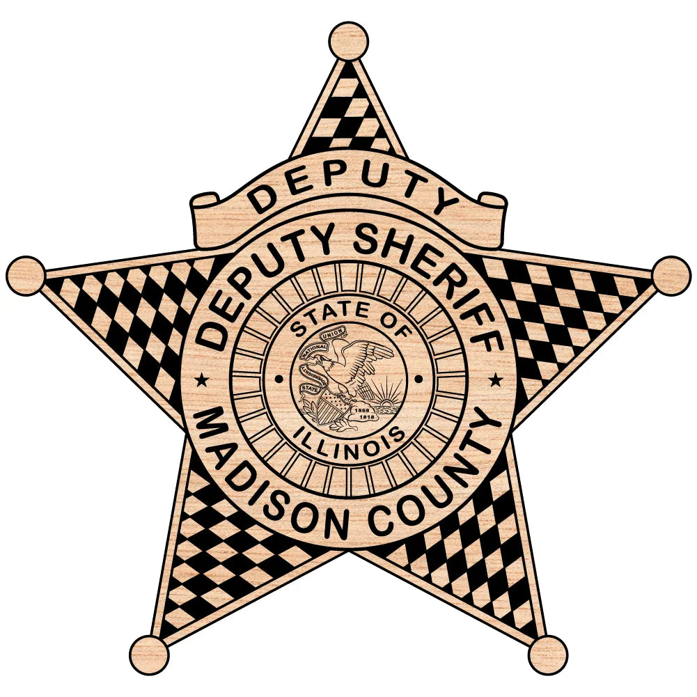 Madison County Deputy Sheriff Badge SVG Illinois Law Enforcement Vector