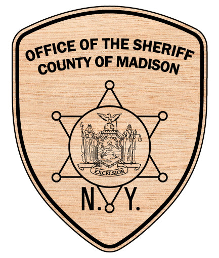 Madison County Sheriff Patch SVG

New York Law Enforcement Vector

Sheriff Patch Engraving File

Madison County Sign CNC File

Sheriff Patch Vector for Laser Cutting