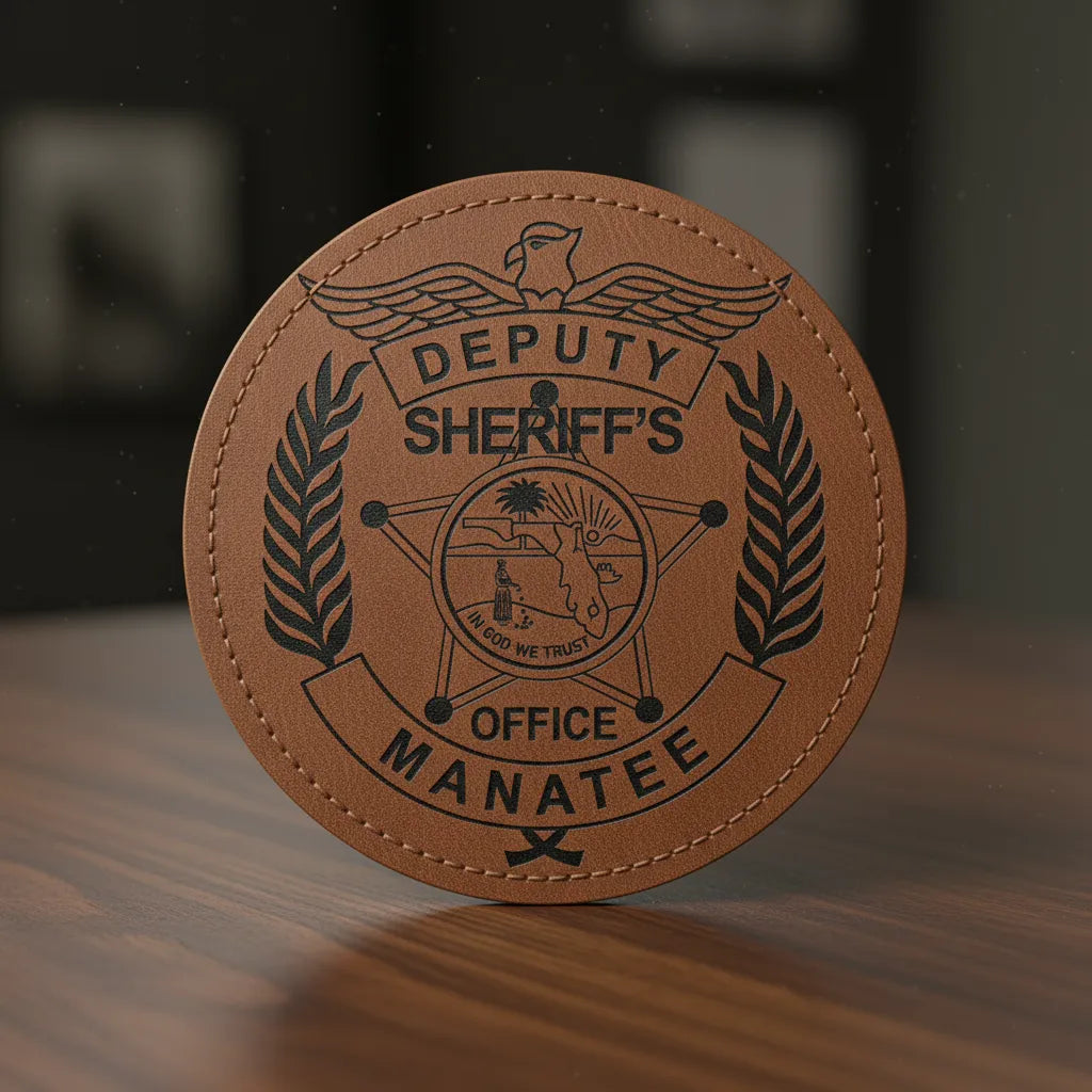 Manatee County Deputy Sheriff Badge SVG

Florida Law Enforcement Vector Design

Deputy Sheriff Badge Engraving File

Manatee County Sign CNC File

5-Point Star Badge Vector for Laser Cutting
