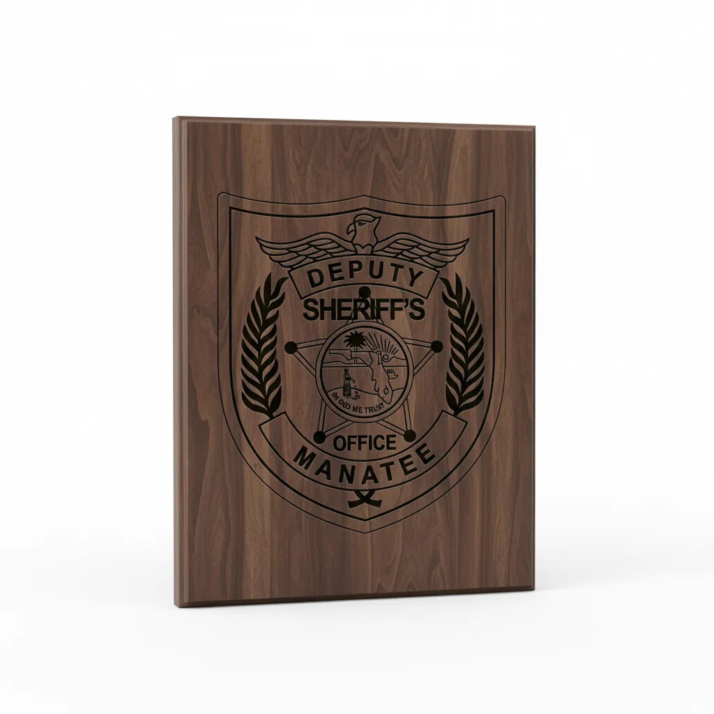 Manatee County Deputy Sheriff Badge SVG

Florida Law Enforcement Vector Design

Deputy Sheriff Badge Engraving File

Manatee County Sign CNC File

5-Point Star Badge Vector for Laser Cutting