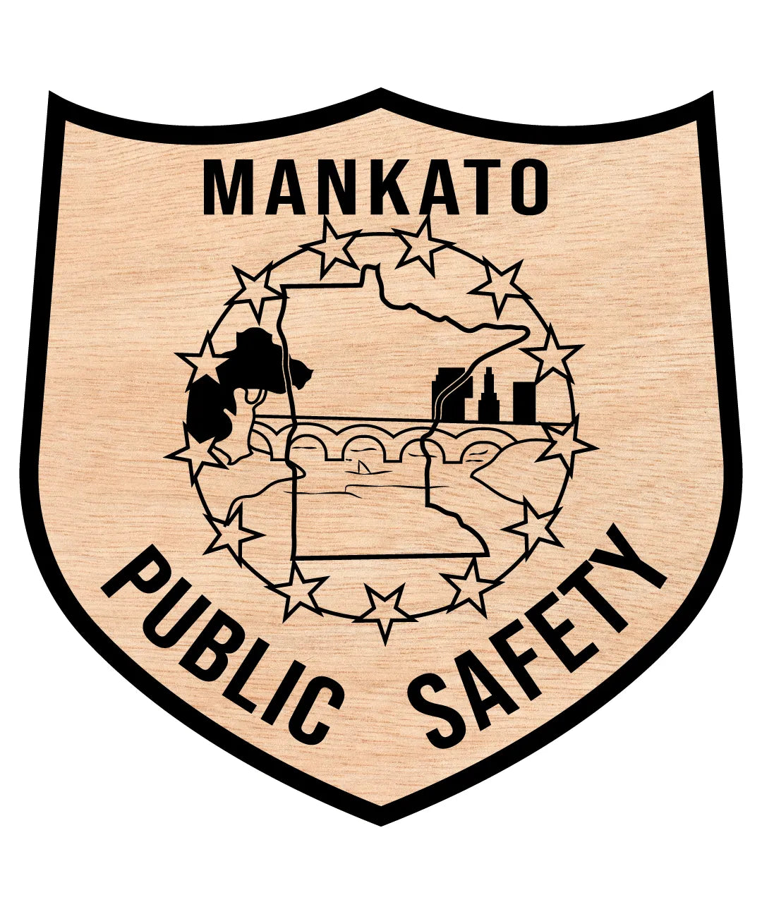 Mankato Public Safety Patch Minnesota SVG Minnesota Public Safety Vector