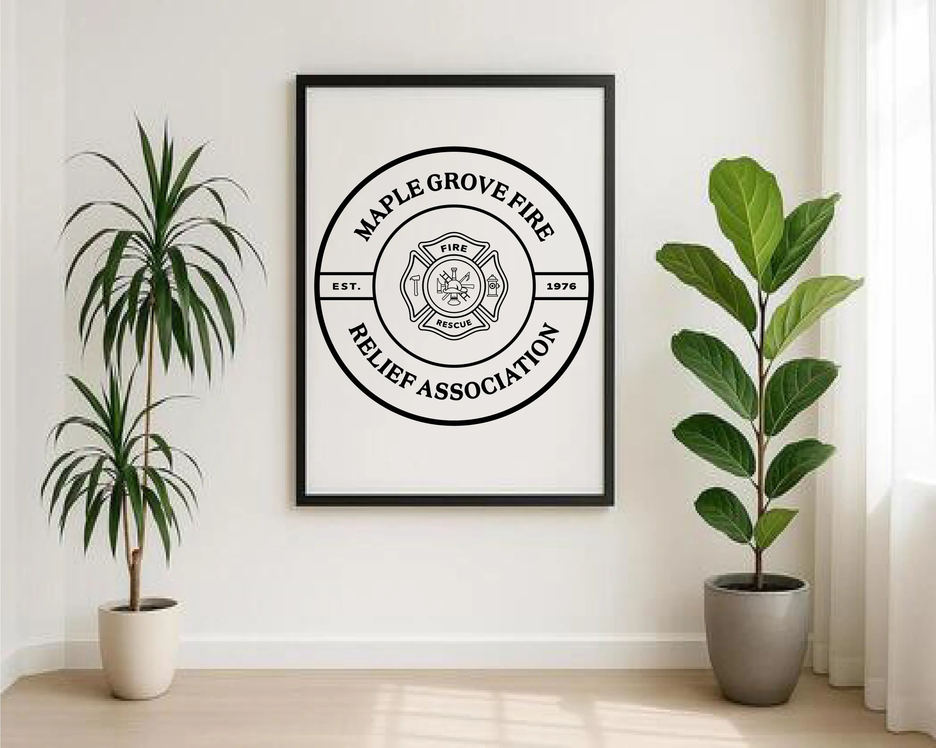 Maple Grove Fire Relief Association Logo SVG Minnesota Firefighter Vector