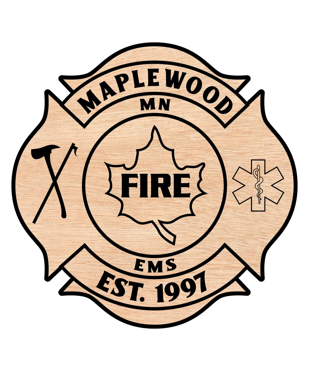 Maplewood Community Connect Logo SVG Minnesota Firefighter Vector