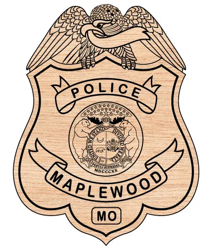 Maplewood Police Department Badge Missouri SVG Law Enforcement Vector