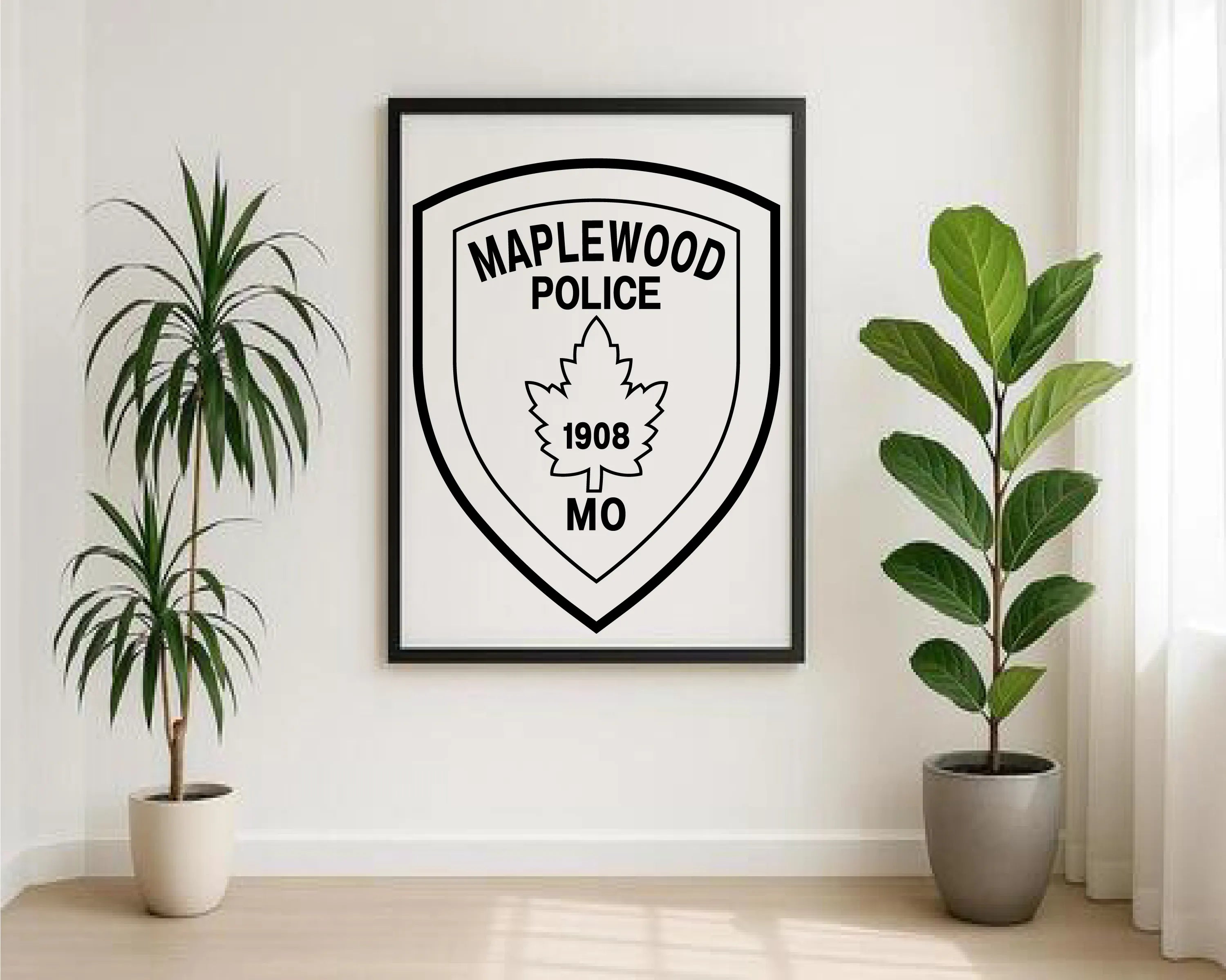 Maplewood Police Department Logo Missouri SVG Missouri Law Enforcement Vector