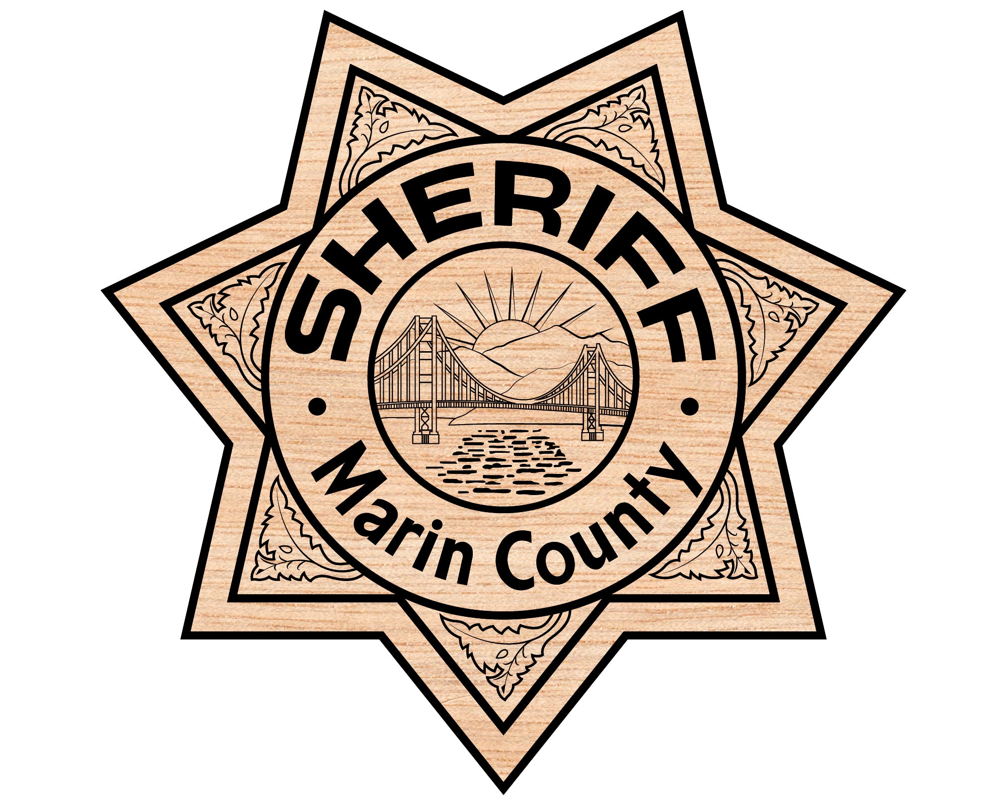 Marin County Sheriff Badge SVG – Law Enforcement Emblem