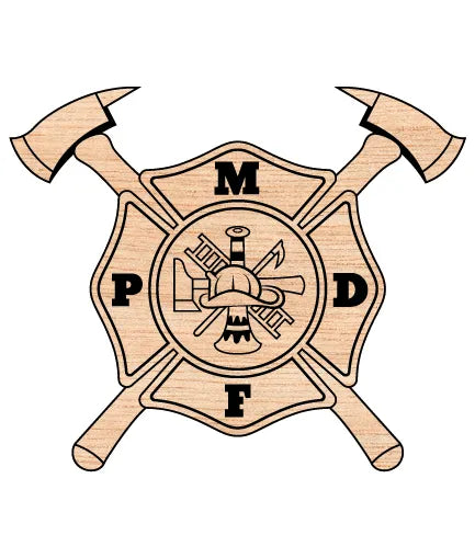 Martinsville Fire Protection & Rescue Badge SVG Firefighter Vector