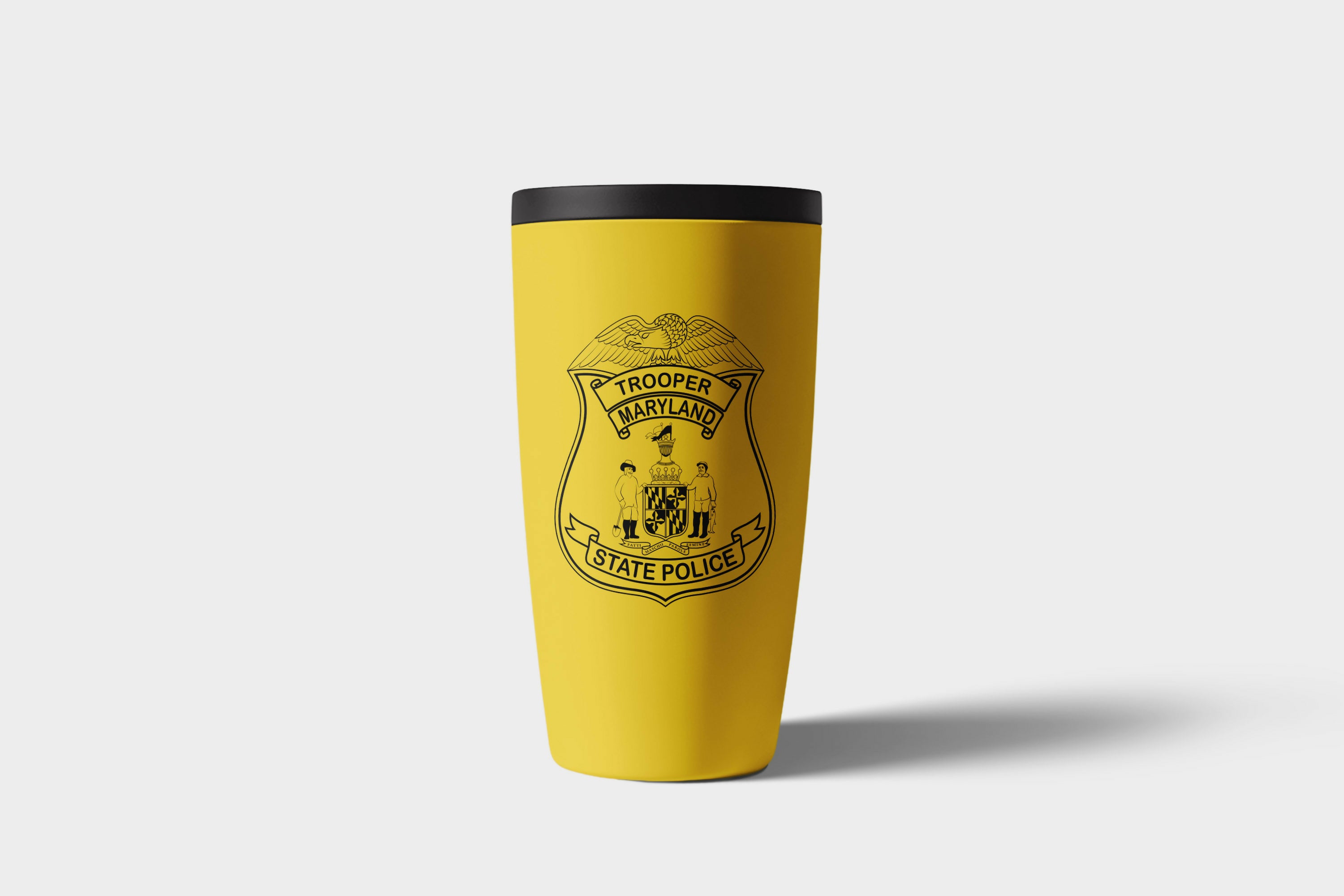 Maryland State Police Trooper Badge SVG, Maryland State Trooper Badge Vector, Maryland State Police Badge SVG, State Trooper Badge Emblem, Police Shield Vector, Badge Engraving File