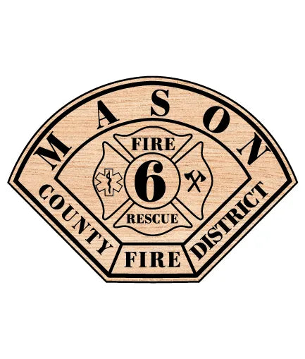 Mason County Fire District #6 Patch Washington SVG Firefighter Vector