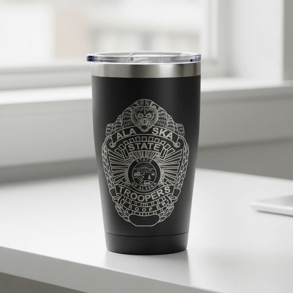 Alaska State Troopers Badge SVG

Alaska Law Enforcement Vector Design

6-Point Star Trooper Badge Engraving File

Alaska State Seal Sign CNC File

Trooper Star Badge Vector for Laser Cutting