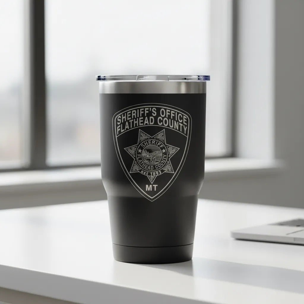 Flathead County Sheriff Patch SVG

Montana Law Enforcement Vector Design

6-Point Star Shield Engraving File

Flathead County MT Sheriff Sign CNC File

Oro y Plata Mountain Seal Vector for Laser Cutting