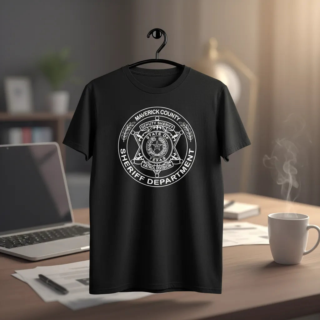 Maverick County Sheriff Badge SVG

Texas Law Enforcement Vector Design

Deputy Sheriff Patrol Division Engraving File

Maverick County TX Sign CNC File

State of Texas Seal Vector for Laser Cutting