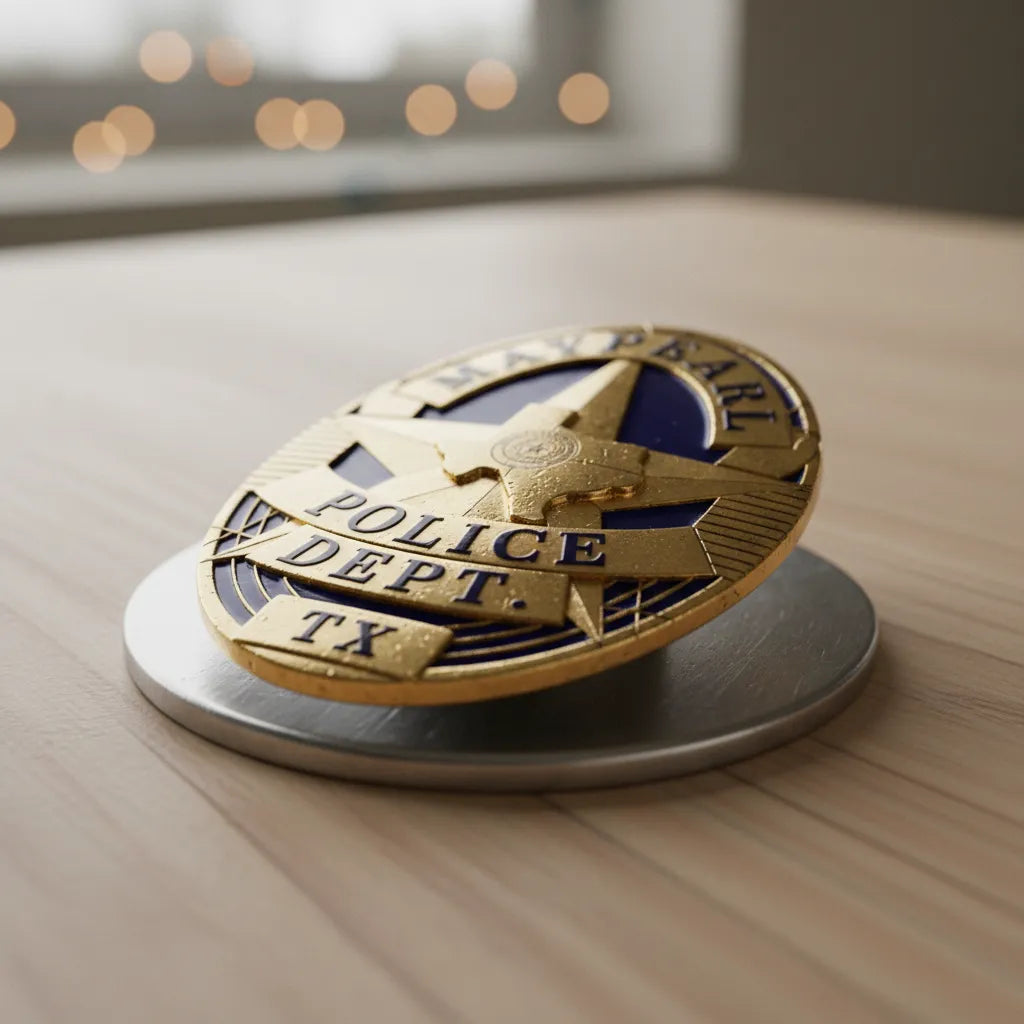 Maypearl Police Badge SVG

Texas Law Enforcement Vector

Police Oval Badge Texas Star

Officer Plaque Engraving File

Maypearl Police Sign CNC File