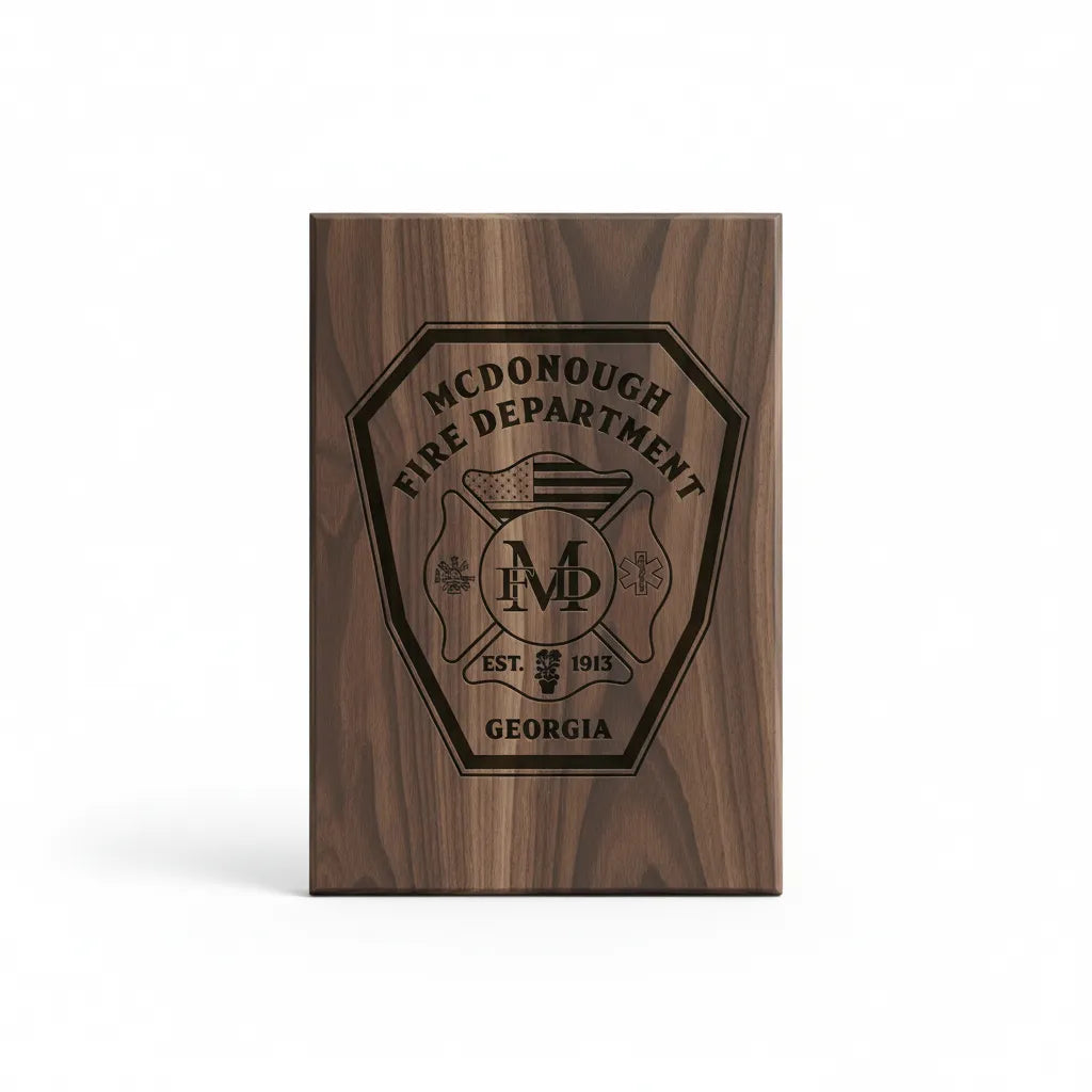 McDonough Fire Department Patch SVG

Georgia Firefighter Vector Design

Fire Dept Maltese Cross Engraving File

McDonough Fire Sign CNC File

Fire Department Vector for Laser Cutting