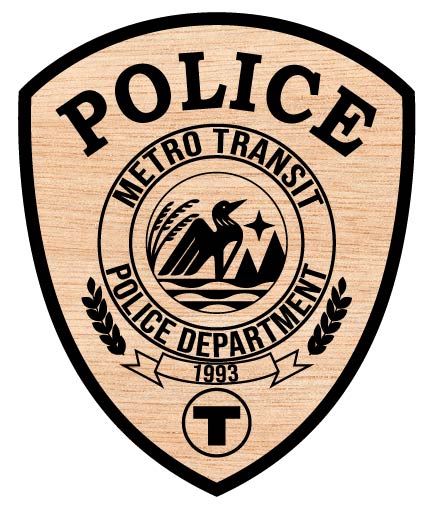 Metro Transit Police Patch SVG

Minnesota Law Enforcement Vector

Transit Police Patch Engraving File

Minnesota Transit Sign CNC File

Transit Officer Patch Vector for Laser