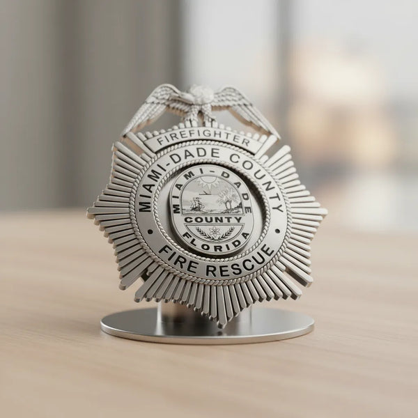 Miami-Dade County Firefighter Badge SVG