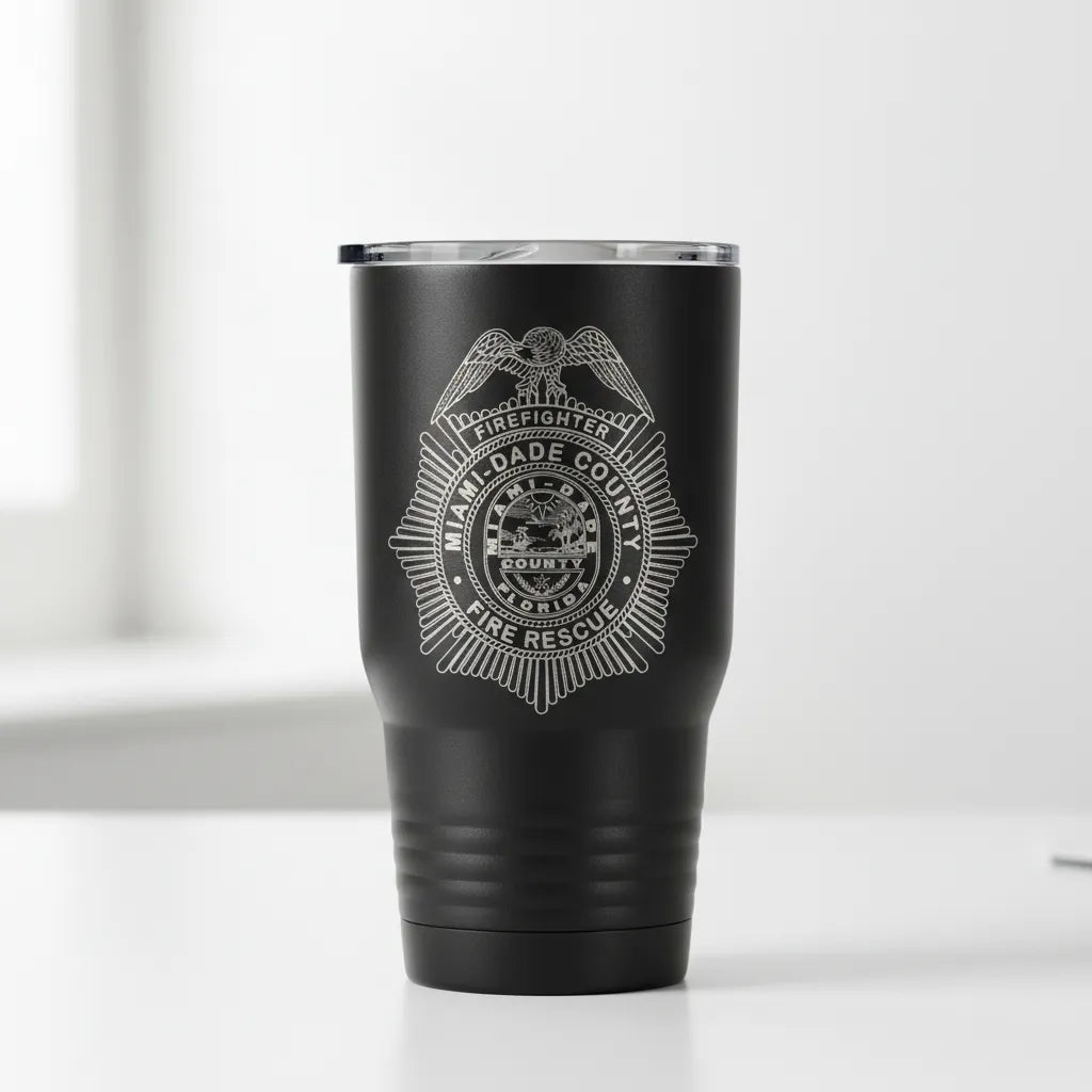 Miami-Dade County Firefighter Badge SVG

Florida Fire Rescue Vector Design

Eagle Sunburst Fire Badge Engraving File

Miami-Dade Fire Rescue Sign CNC File

County Seal Badge Vector for Laser Cutting