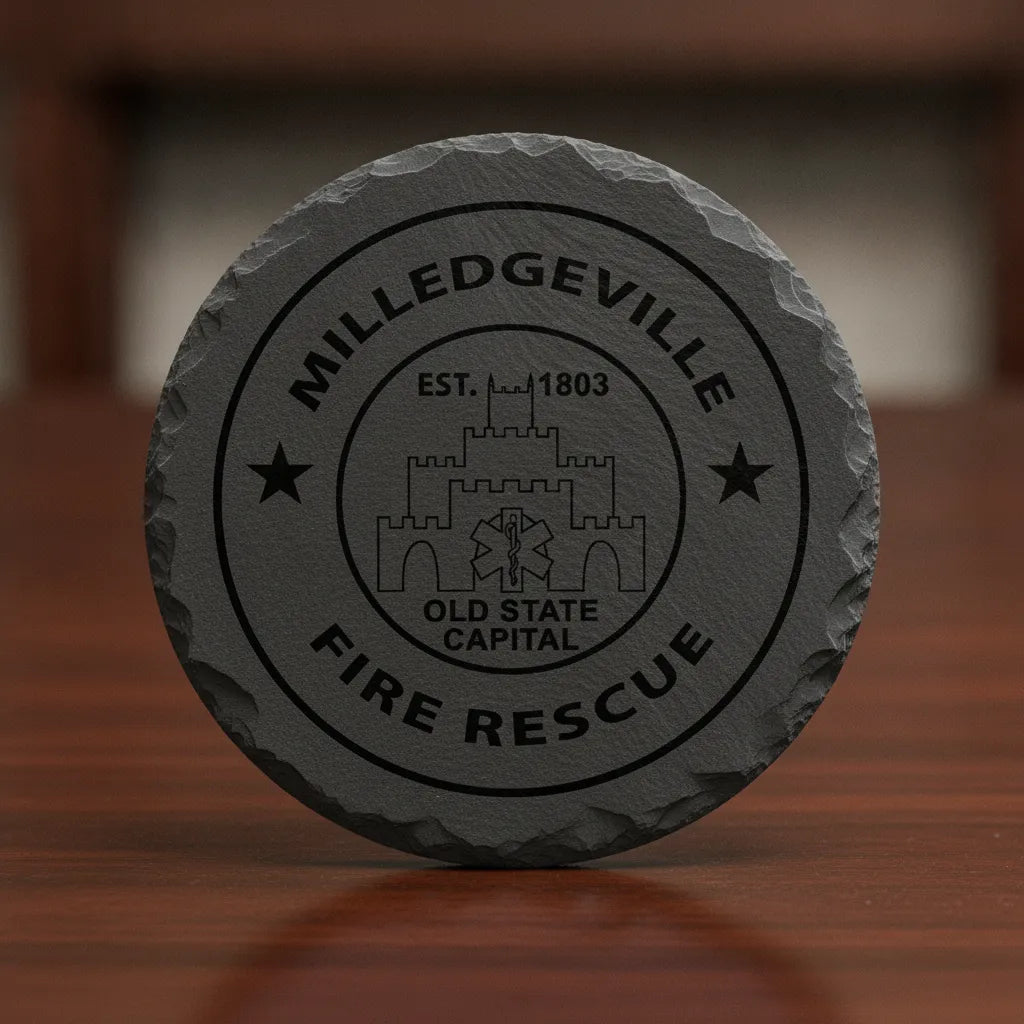 Milledgeville GA Fire Rescue Logo SVG

Georgia First Responder Circular Seal Vector

Old State Capital Building Engraving File

Milledgeville Fire Rescue Sign CNC File

Star of Life EMS Vector for Lasers