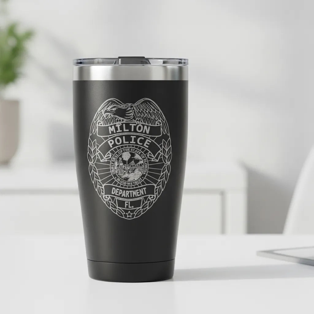 Milton Police Department Badge SVG

Florida Law Enforcement Vector

Milton Police Shield Emblem

Officer Plaque Engraving File

Police Badge Sign CNC File