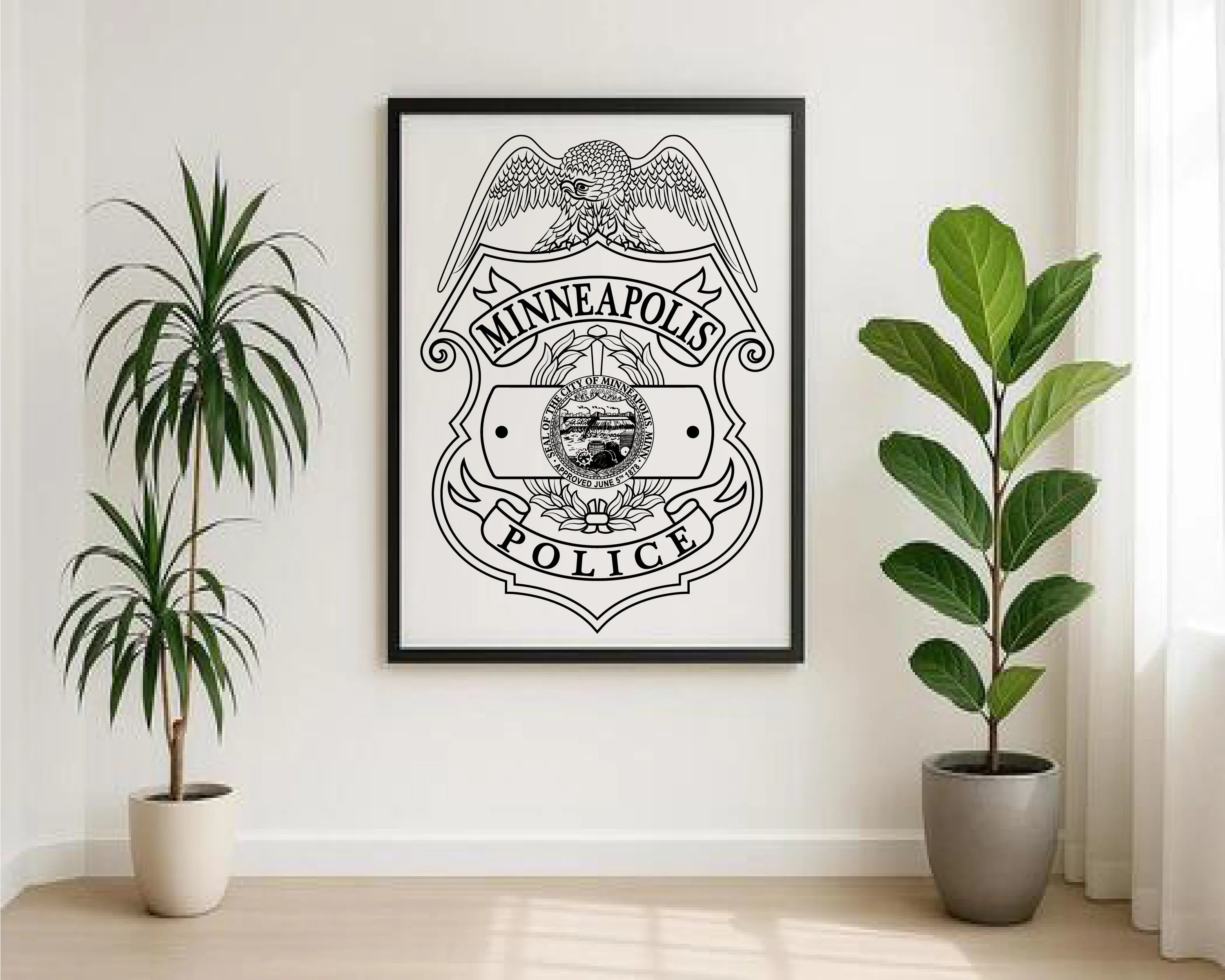 Minneapolis Police Department Badge SVG Minnesota Law Enforcement Vector