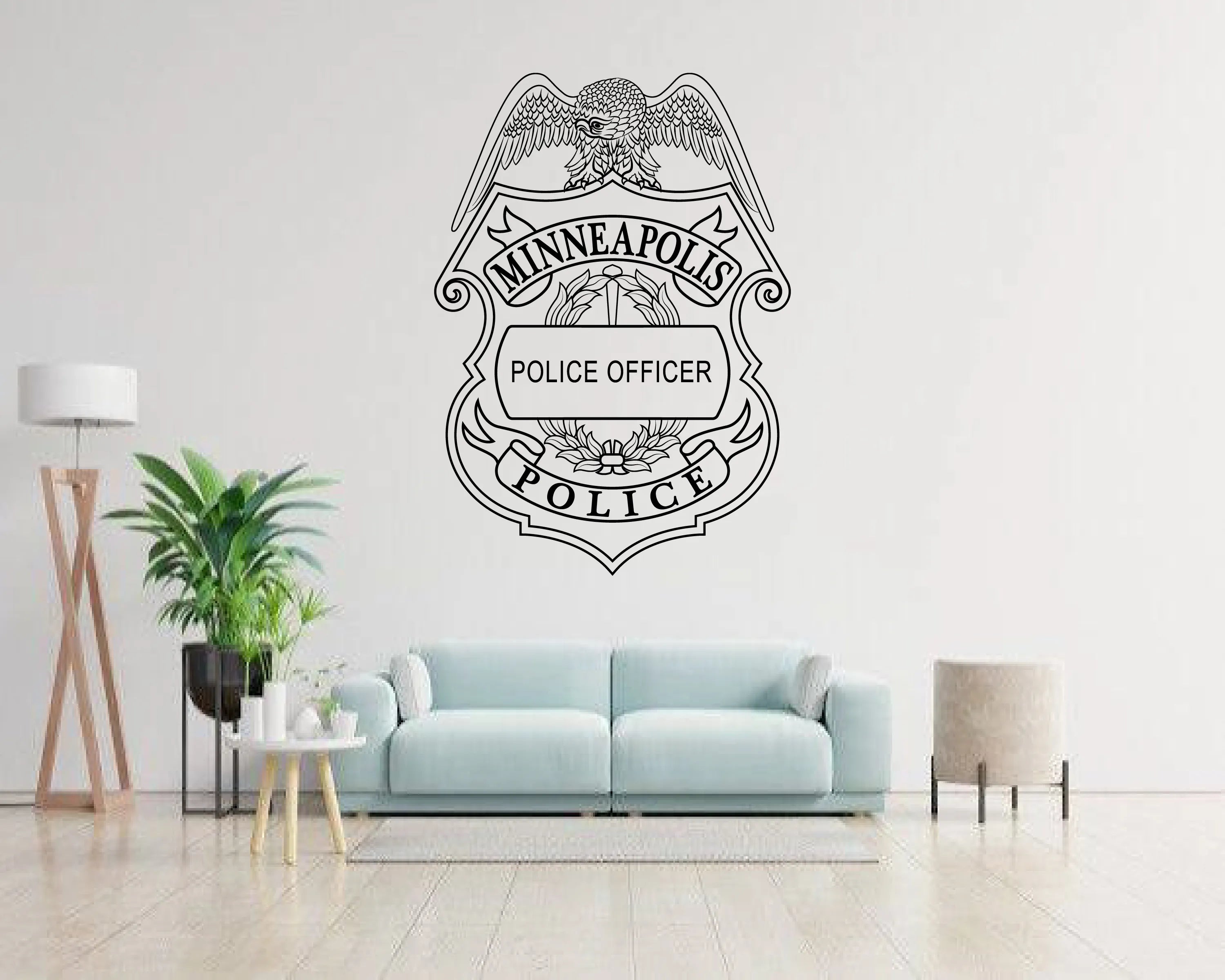 Minneapolis Police Officer Badge Minnesota SVG Minnesota Law Enforcement Vector