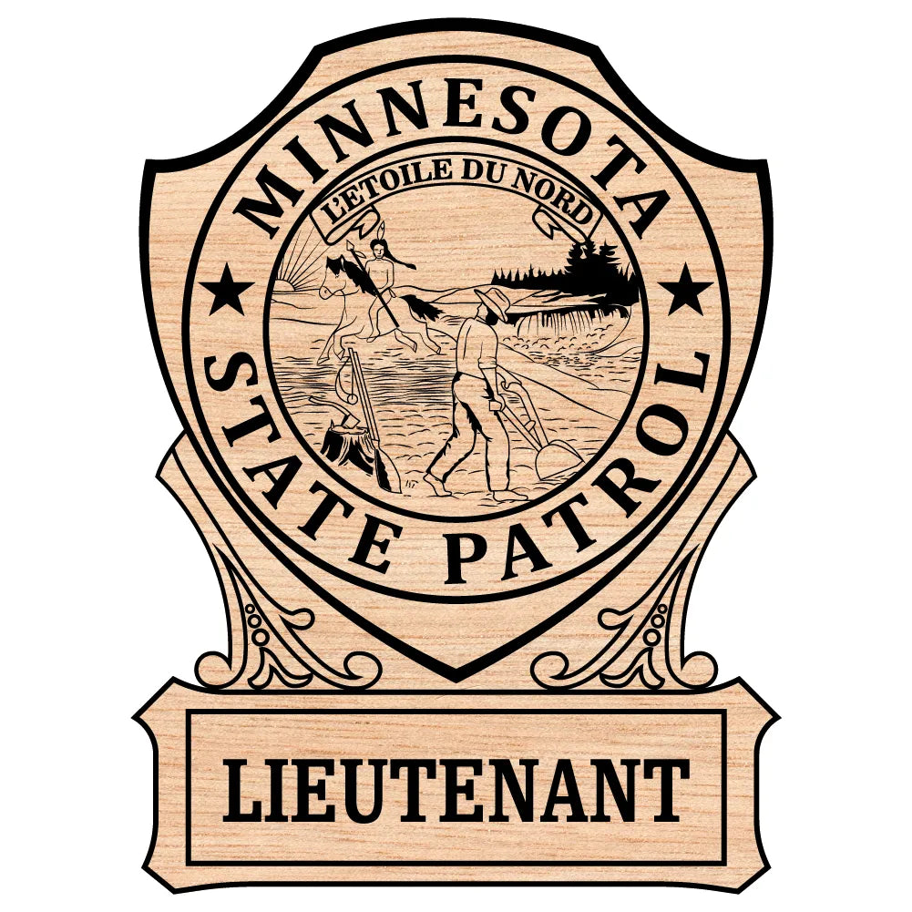 Minnesota State Patrol Lieutenant Badge SVG Law Enforcement Vector