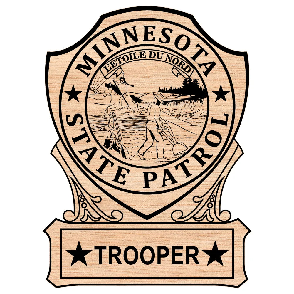 Minnesota State Patrol Trooper Badge SVG Law Enforcement Vector
