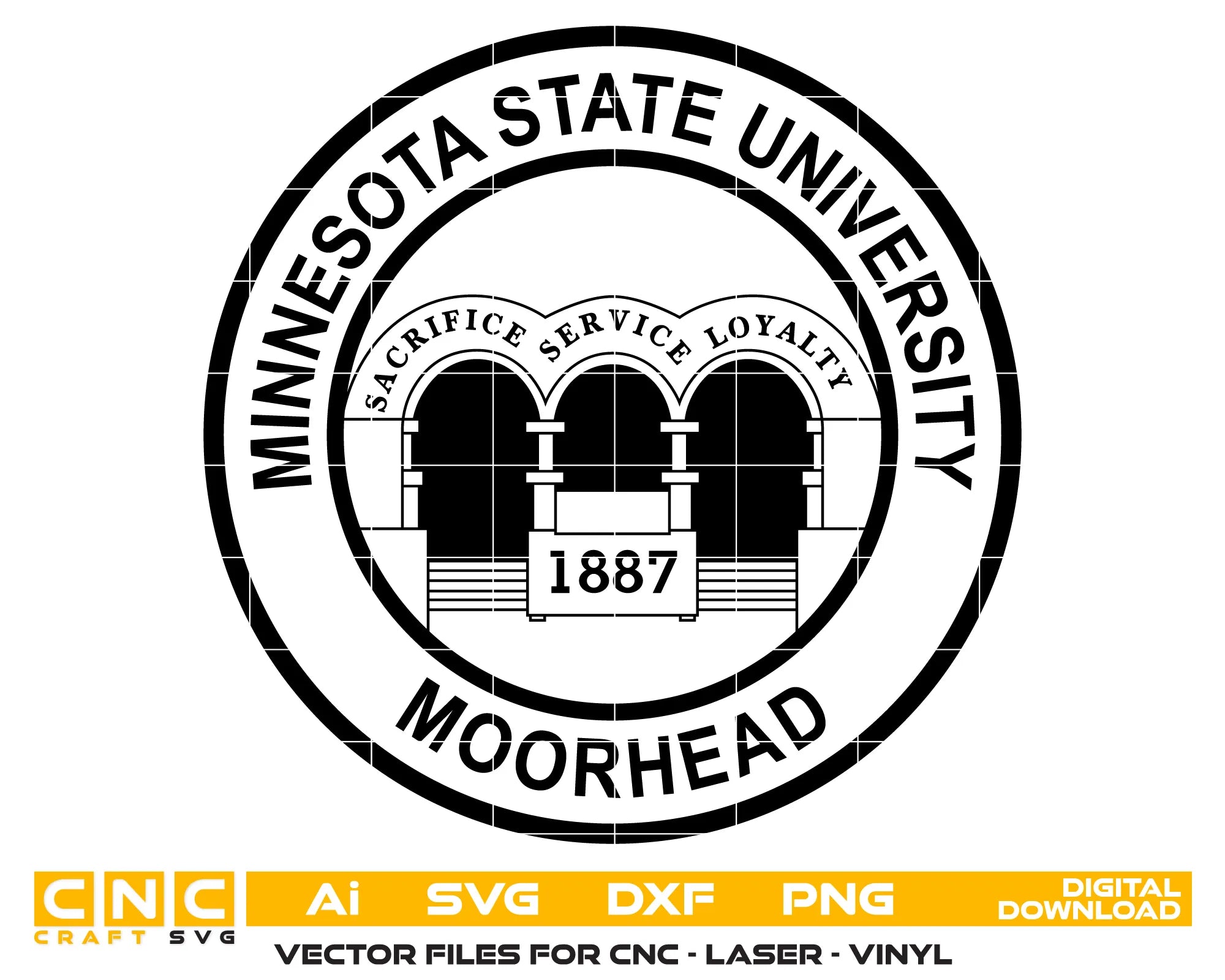 Minnesota State University Moorhead Logo SVG Minnesota Educational Vector