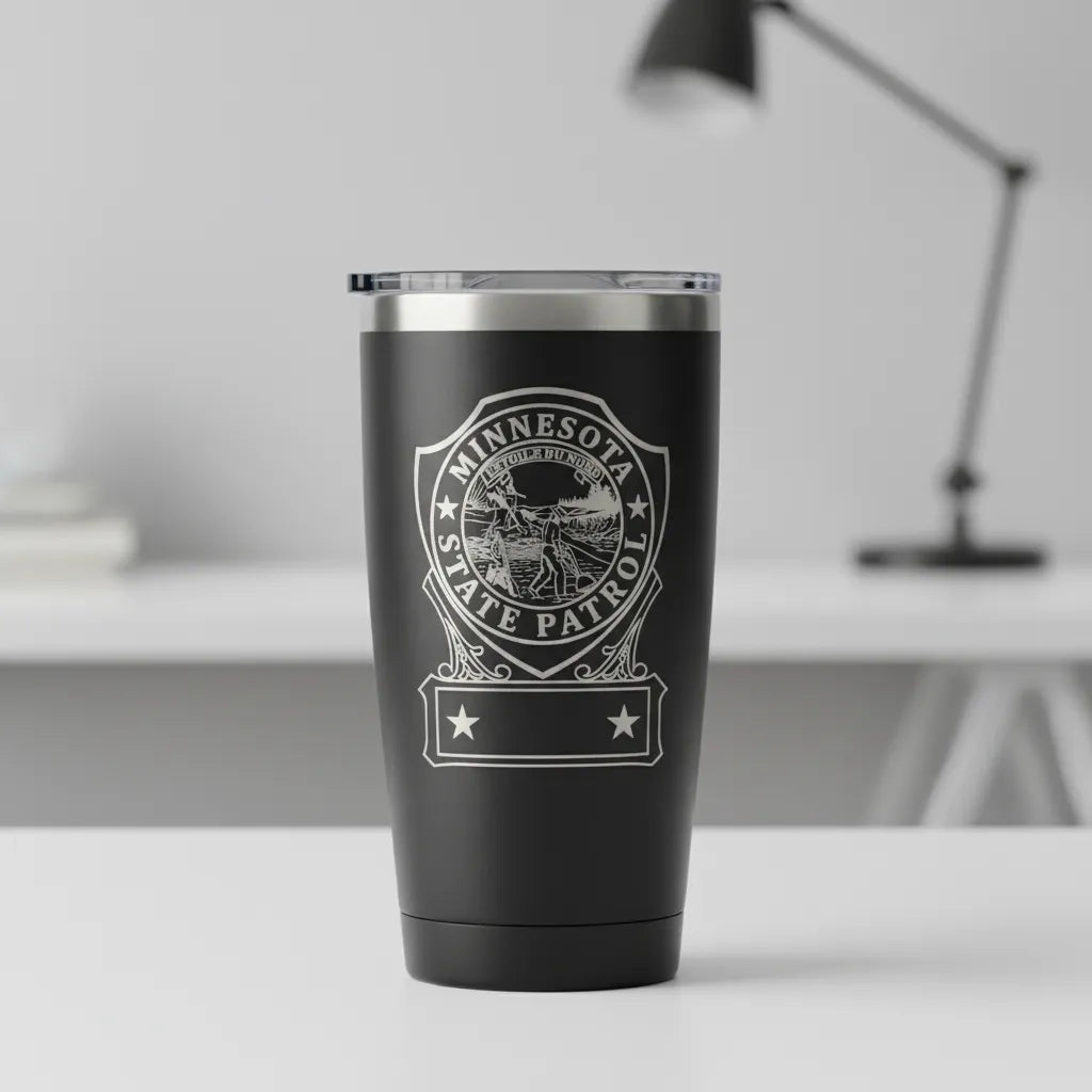 Minnesota State Patrol Badge SVG

MN Law Enforcement Vector Design

State Trooper Badge Engraving File

Minnesota State Seal Sign CNC File

State Patrol Shield Vector for Laser Cutting