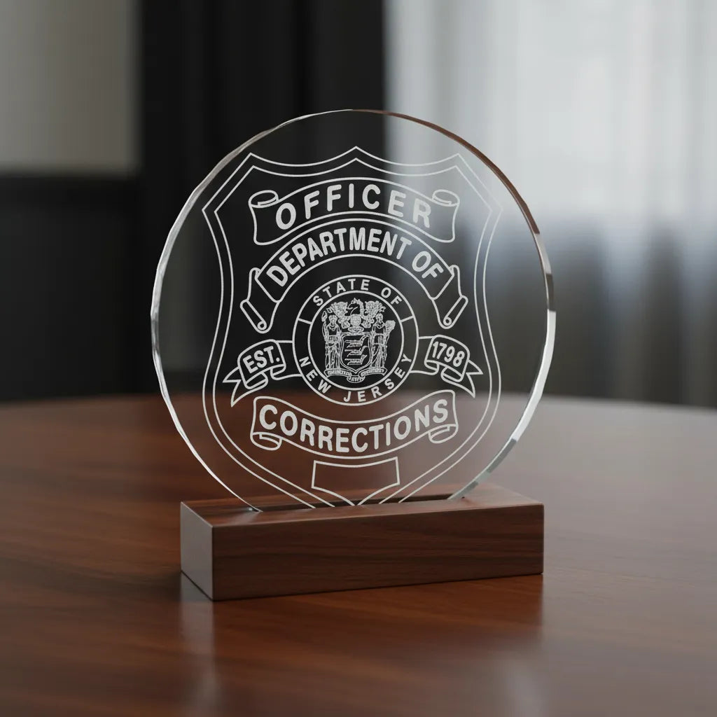 NJ Corrections Officer Badge SVG for CNC

NJ Corrections Officer Badge Vector for Laser Engraving

New Jersey Corrections Officer Emblem for Wood Carving

Professional NJ Corrections Badge Vector Design

NJ Corrections SVG Logo for CNC Router Projects